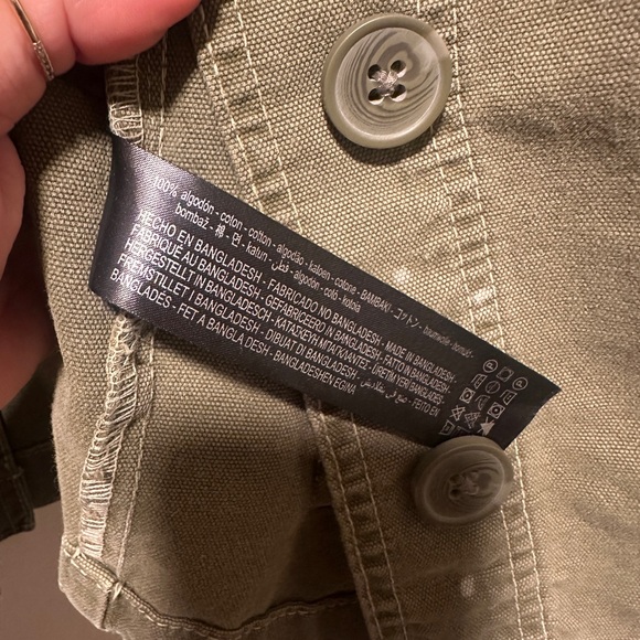Zara Olive Green Utility Jacket - Picture 8 of 8